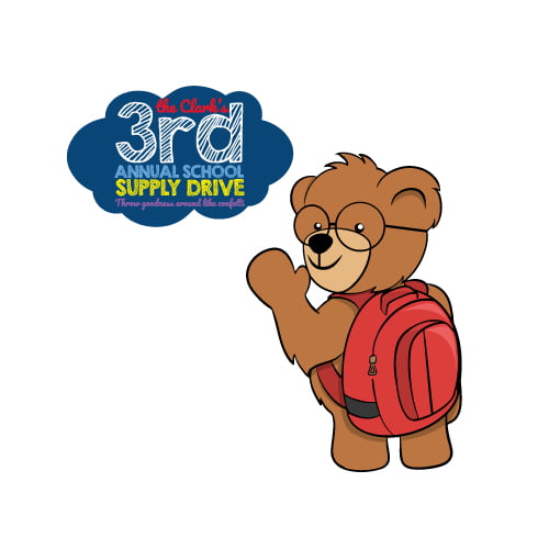 3nd Annual School Supply Drive Logo