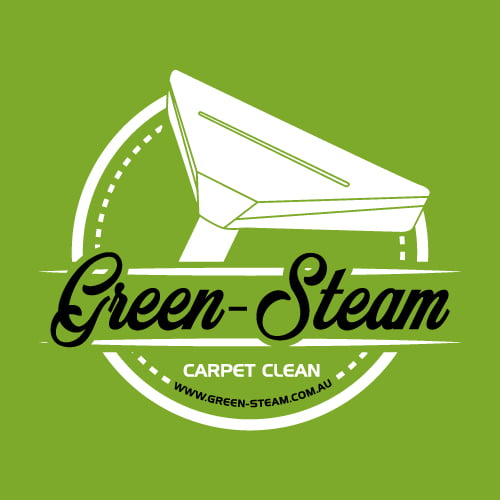 Green-Steam Carpet Clean Diseño de Logo Green